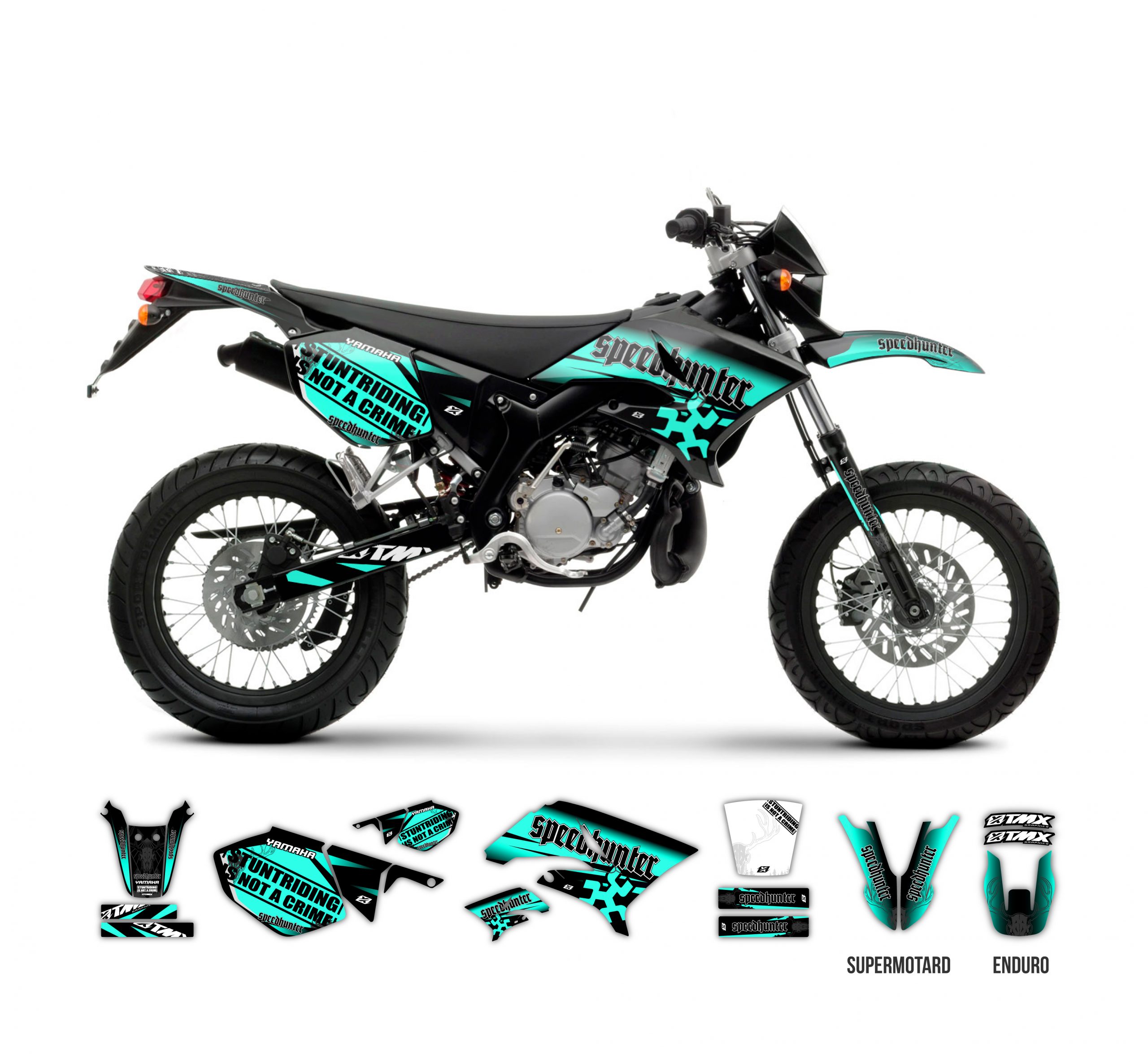 Speedhunter Stunt Series Graphics Kit For Yamaha Dt Tmx Graphics