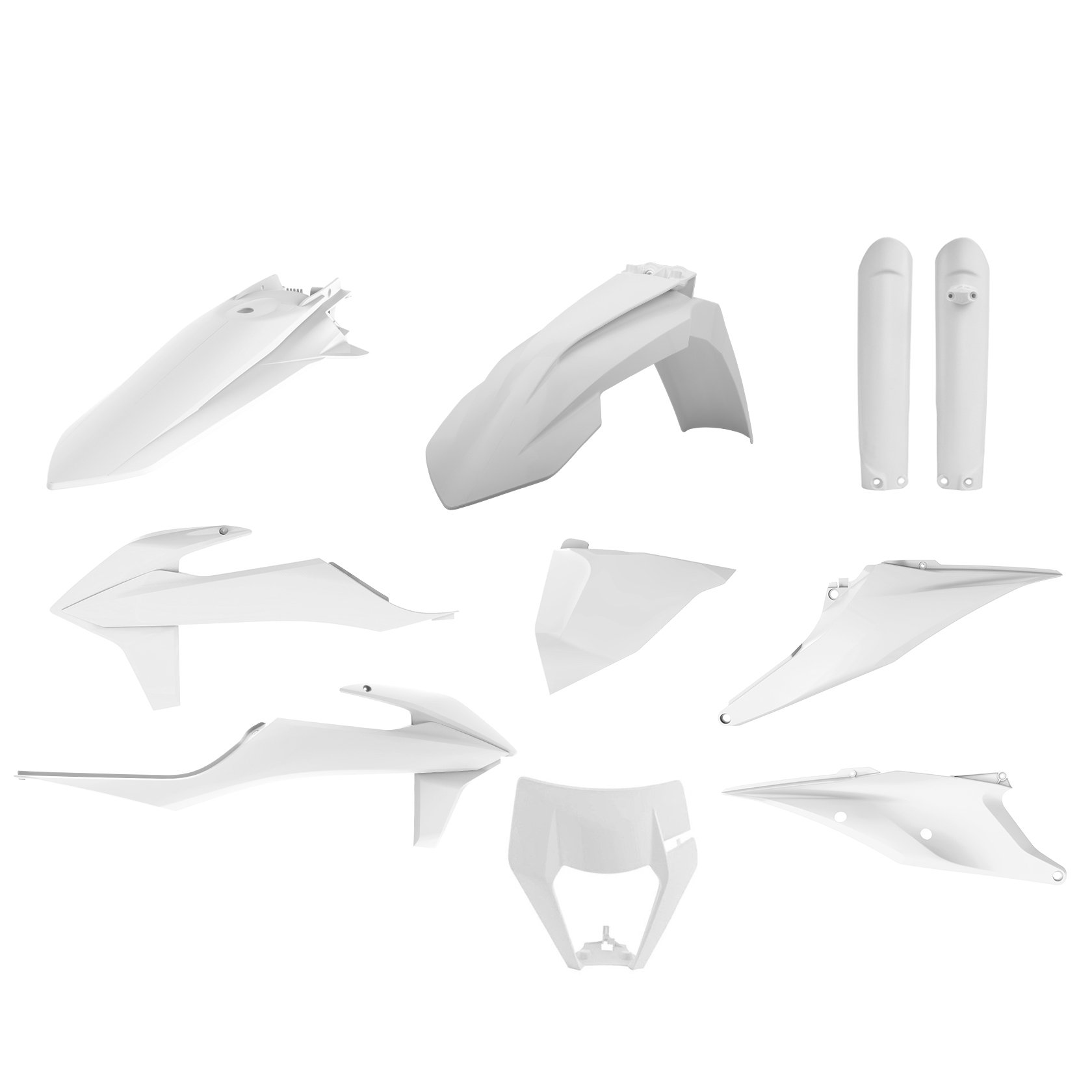 Polisport: KTM EXC / EXC-F / XC-W / XCF-W 2020-22 (White BD) • TMX