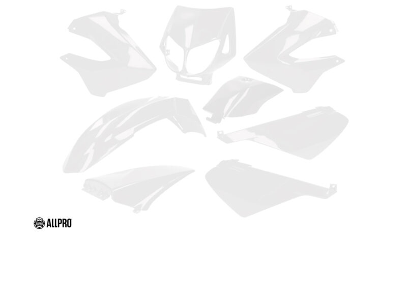 Kit Carrosserie Complet Noir Derbi Senda DRD Xtreme 2010-2015 - 6 Pièces Carénage