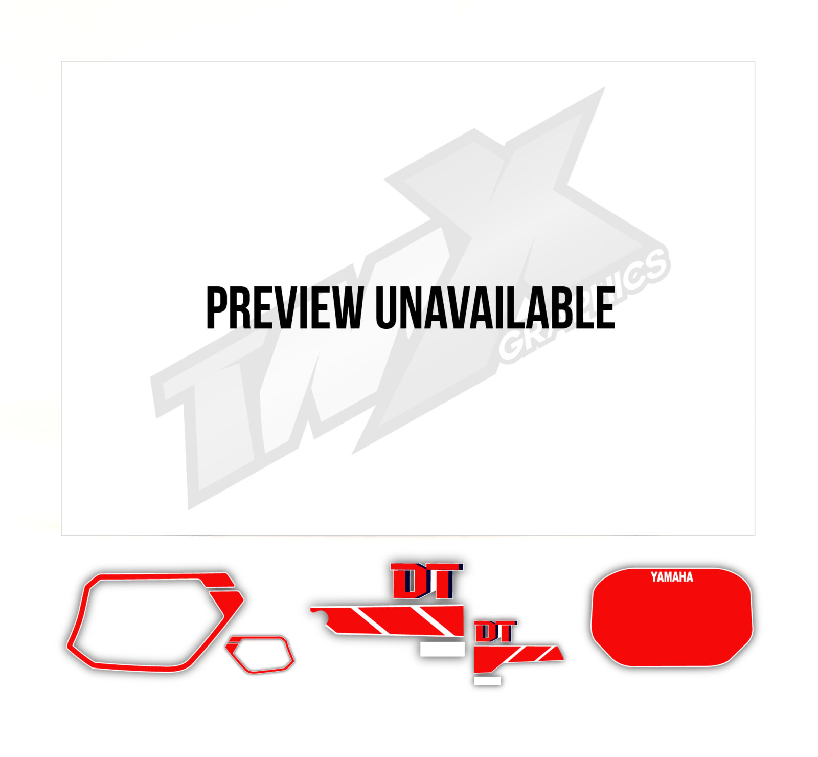 1990 Replica Series graphics kit for Yamaha DT 125 and DT 200 • TMX Graphics