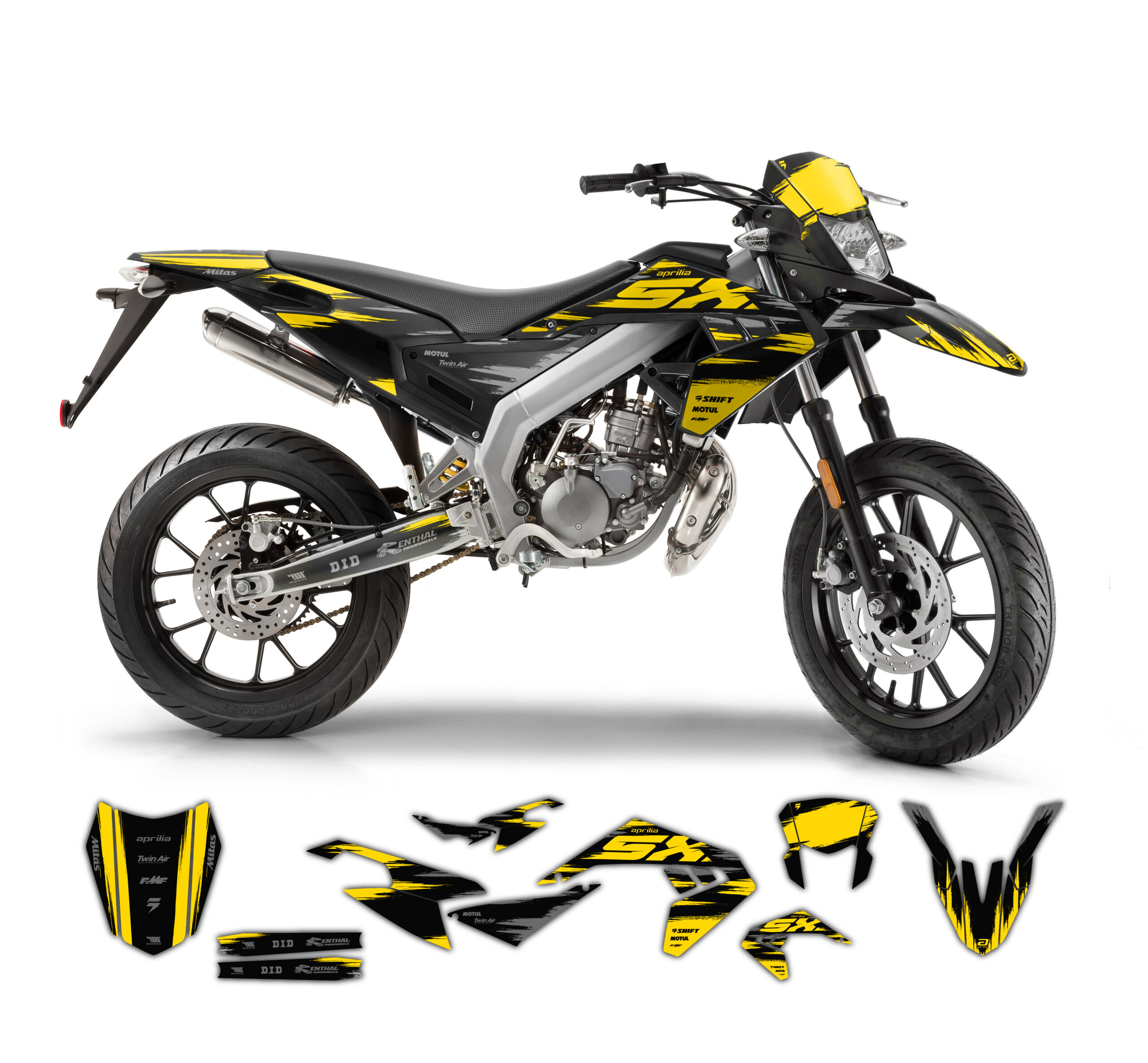 Burnout Series graphics kit for Aprilia RX and SX 50 • TMX Graphics