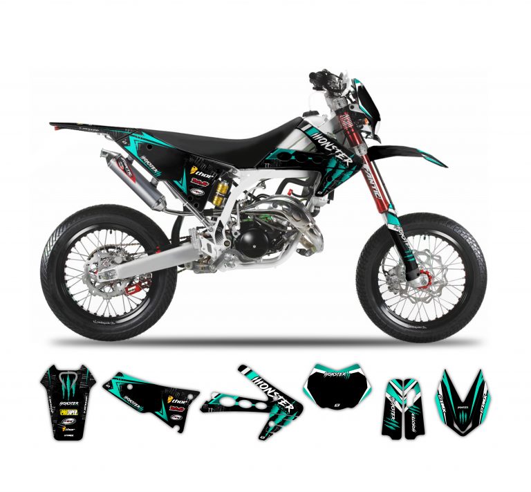 Monster Series graphics kit for Fantic 50 and 125 • TMX Graphics