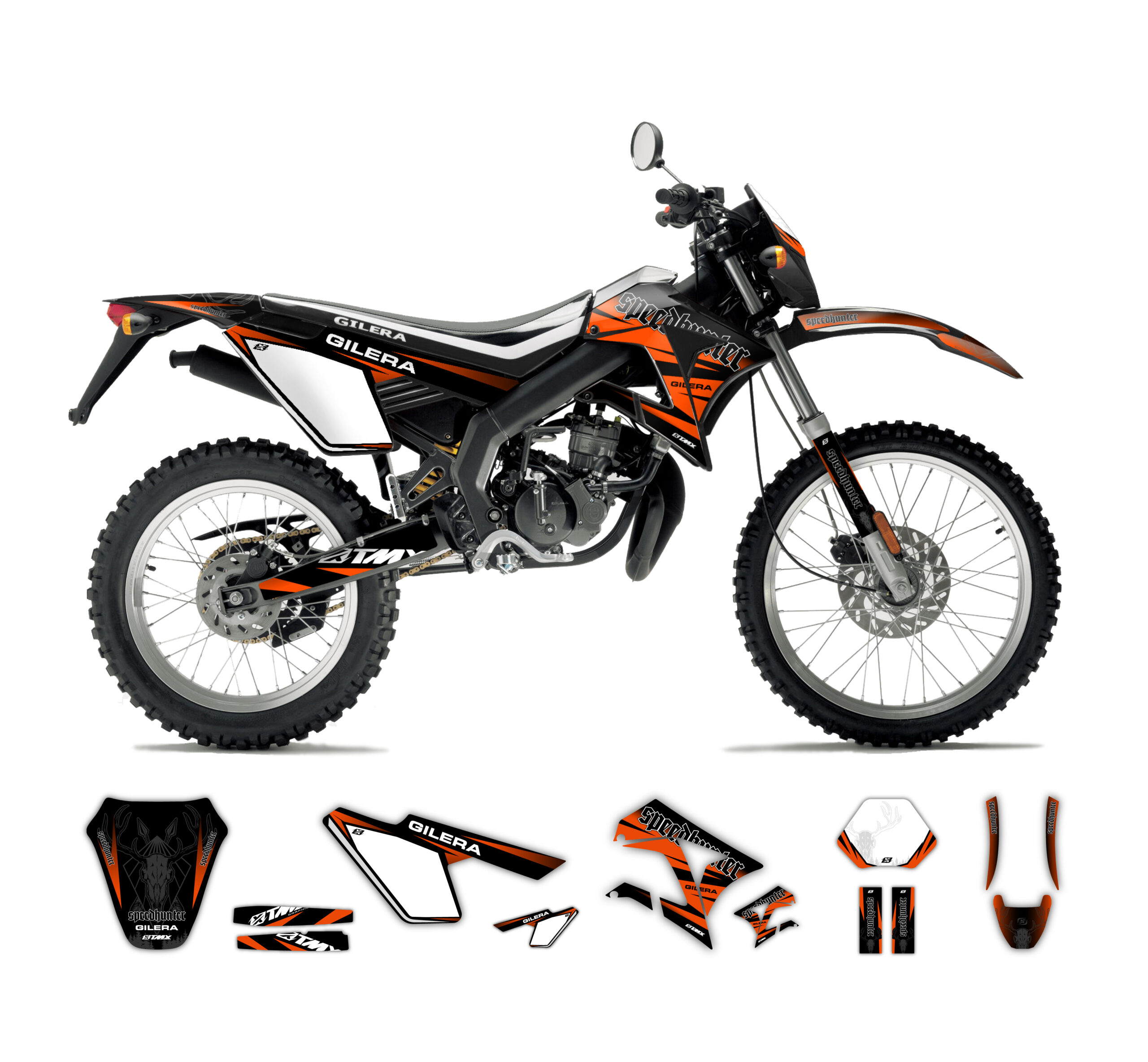 SpeedHunter Series graphics kit for Gilera SMT or RCR 50 • TMX
