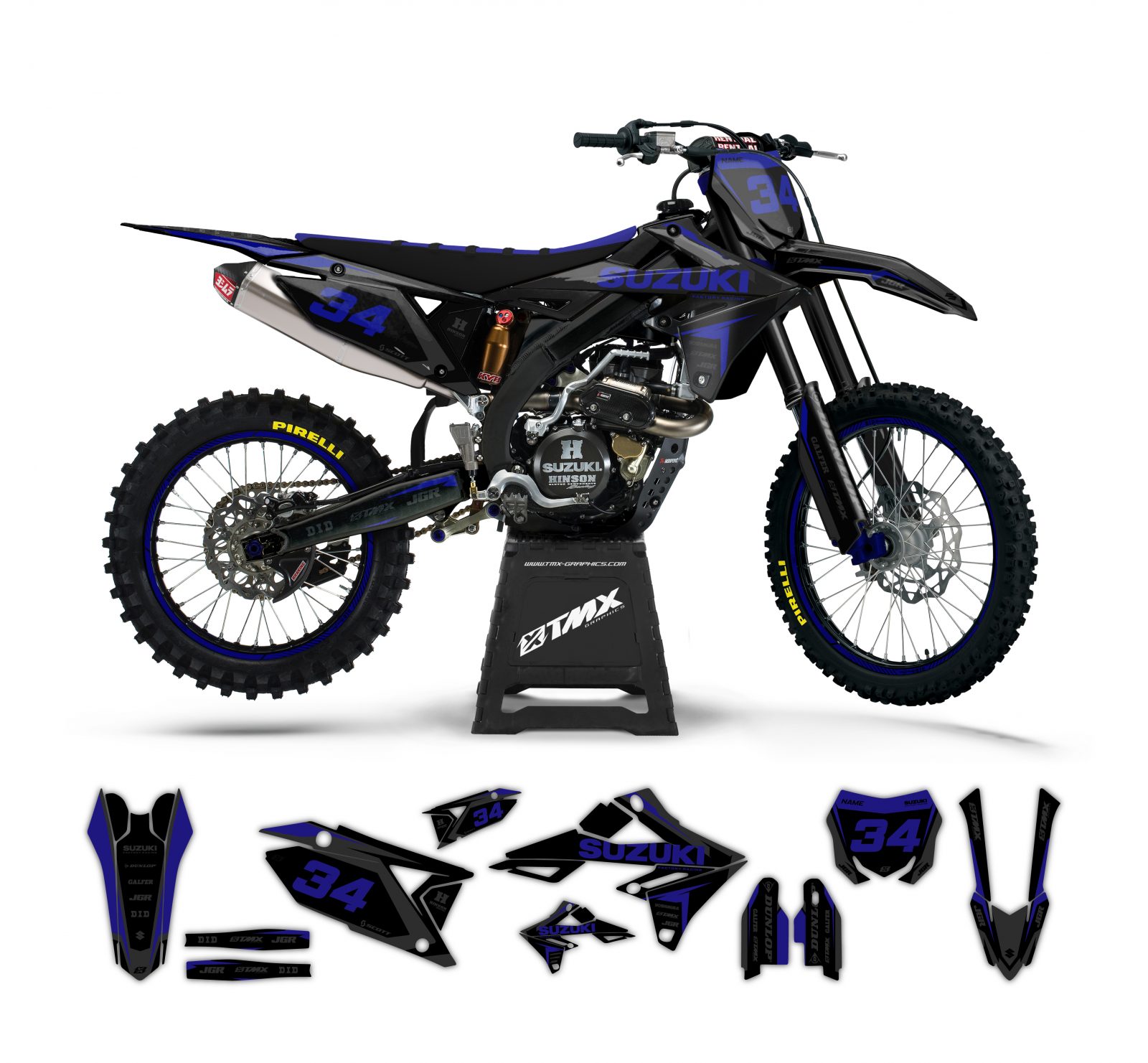 Racers Series graphics kit for Suzuki • TMX Graphics