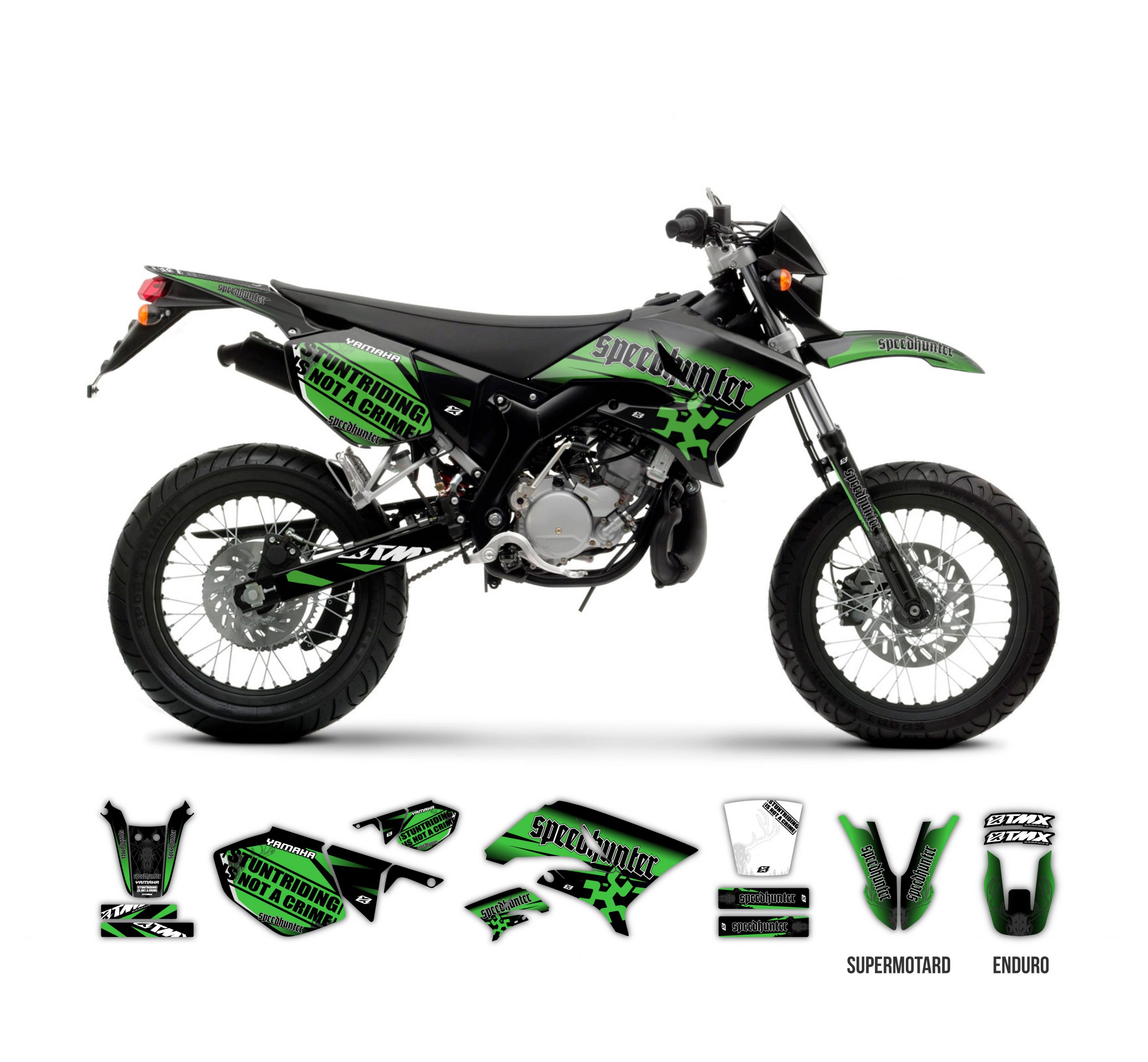 SpeedHunter Stunt Series graphics kit for Yamaha DT 50 • TMX Graphics
