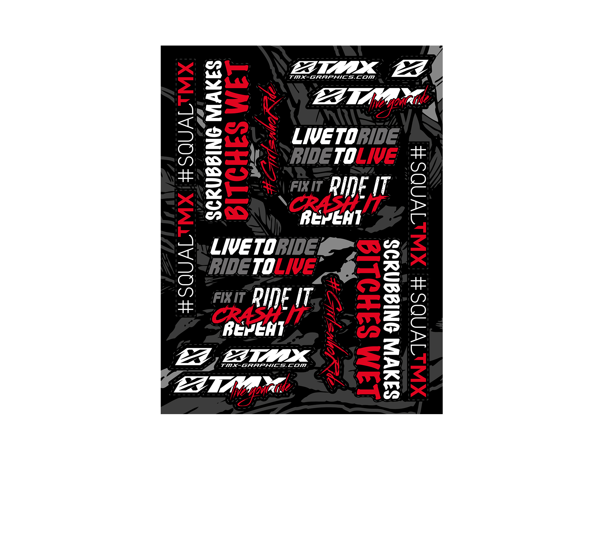 TMX Graphics Universal Stickers Sheet - Series TWO • TMX Graphics