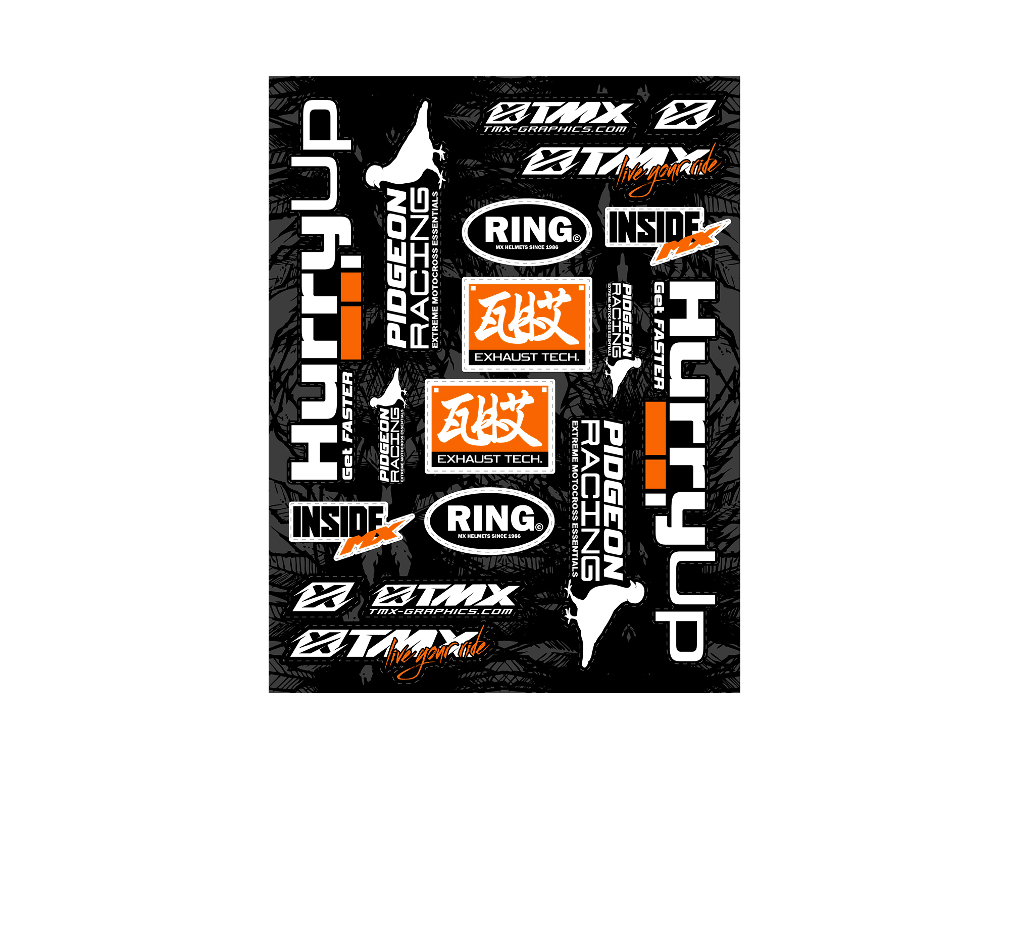 TMX Graphics Universal Stickers Sheet - Series FIVE • TMX Graphics