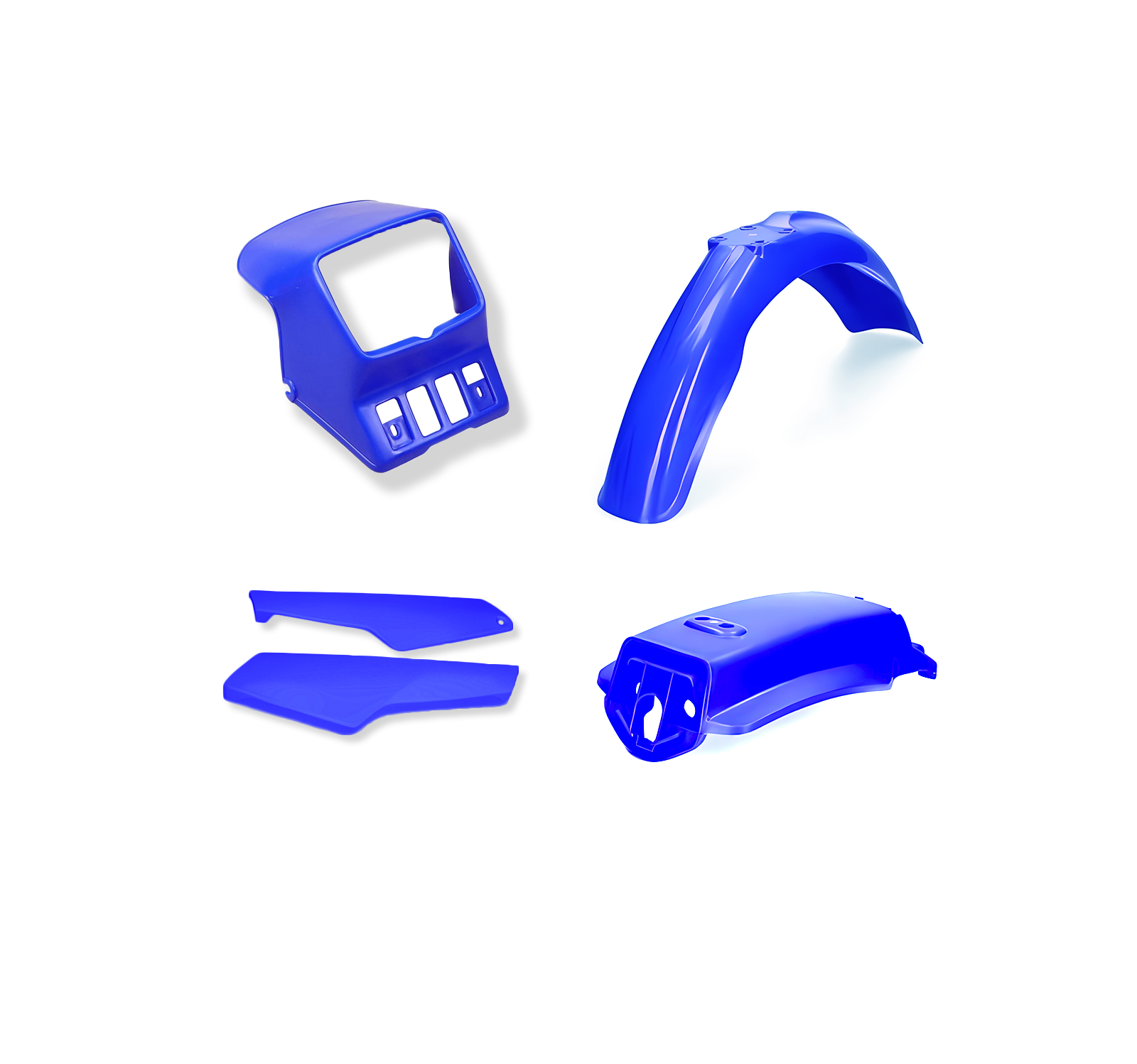 HP Plastics kit (5 pieces) - OEM Style • Compatible with YAMAHA DT 50 LC  (from 1989 to 2000) • TMX Graphics