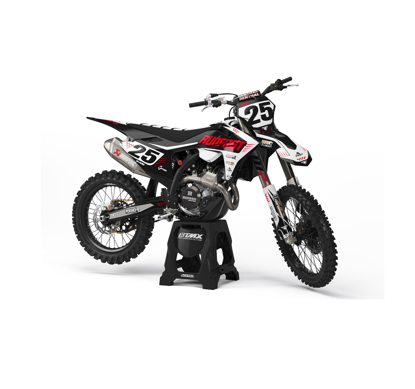 Malaguti Fifty Motocross Tunata Fast Gas Series Graphics Kit For